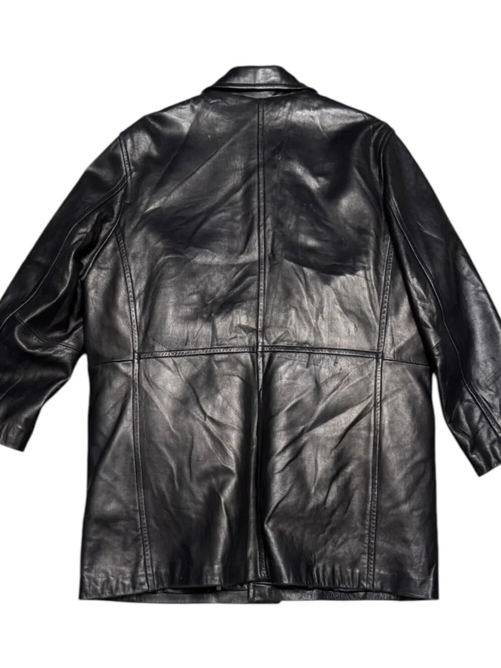 BERNARDO GENUINE LEATHER Designer Business Casual Winter Coat Jacket Mens Large